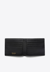 Prada Bi-Fold Logo Leather Wallet Black 2MO5132CYS_F0002