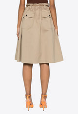 Prada Flared A-line Skirt Beige P133JHSOOO14WQ_F0241