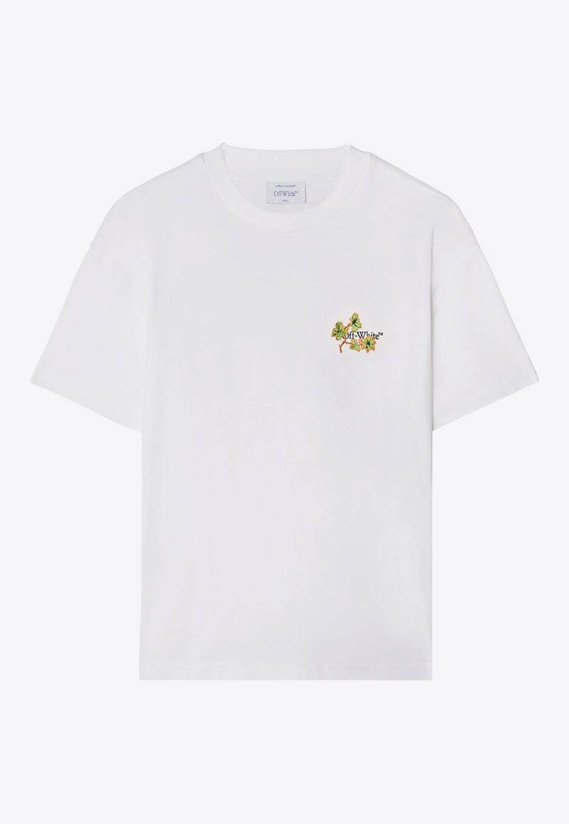 Off-White Ramage Flower Arrow Print T-shirt White OWAA089F24JER001_0184