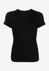 Isabel Marant Fine Ribbed T-shirt Black TS0111FAA2N39I_01BK