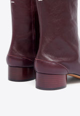Maison Margiela Tabi Calf Leather Ankle Boots Bordeaux S58WU0273P3753_T5088