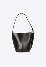 JW Anderson Small Corner Calf Leather Bucket Bag Black HB0665LA0349_999