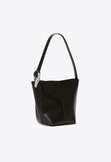 JW Anderson Small Corner Calf Leather Bucket Bag Black HB0665LA0349_999