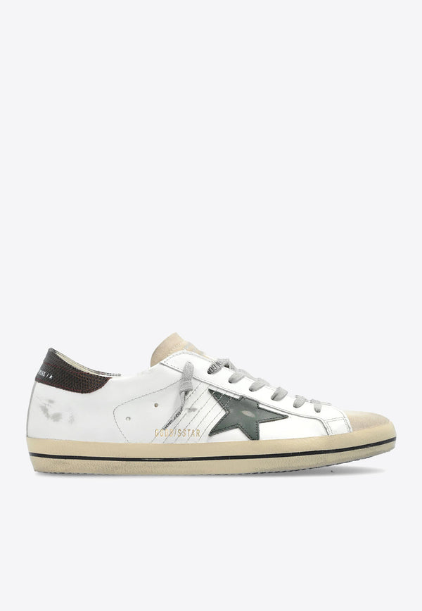 Golden Goose DB Super-Star Distressed Leather Sneakers White GMF00101F006222_82719