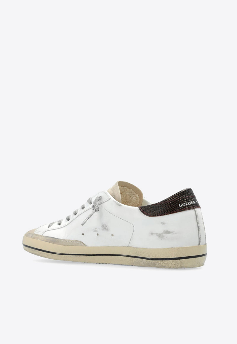 Golden Goose DB Super-Star Distressed Leather Sneakers White GMF00101F006222_82719