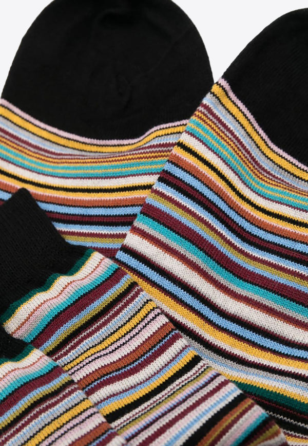 Paul Smith Logo Striped Ankle Socks Multicolor W1A131CIKMSTRP_92A