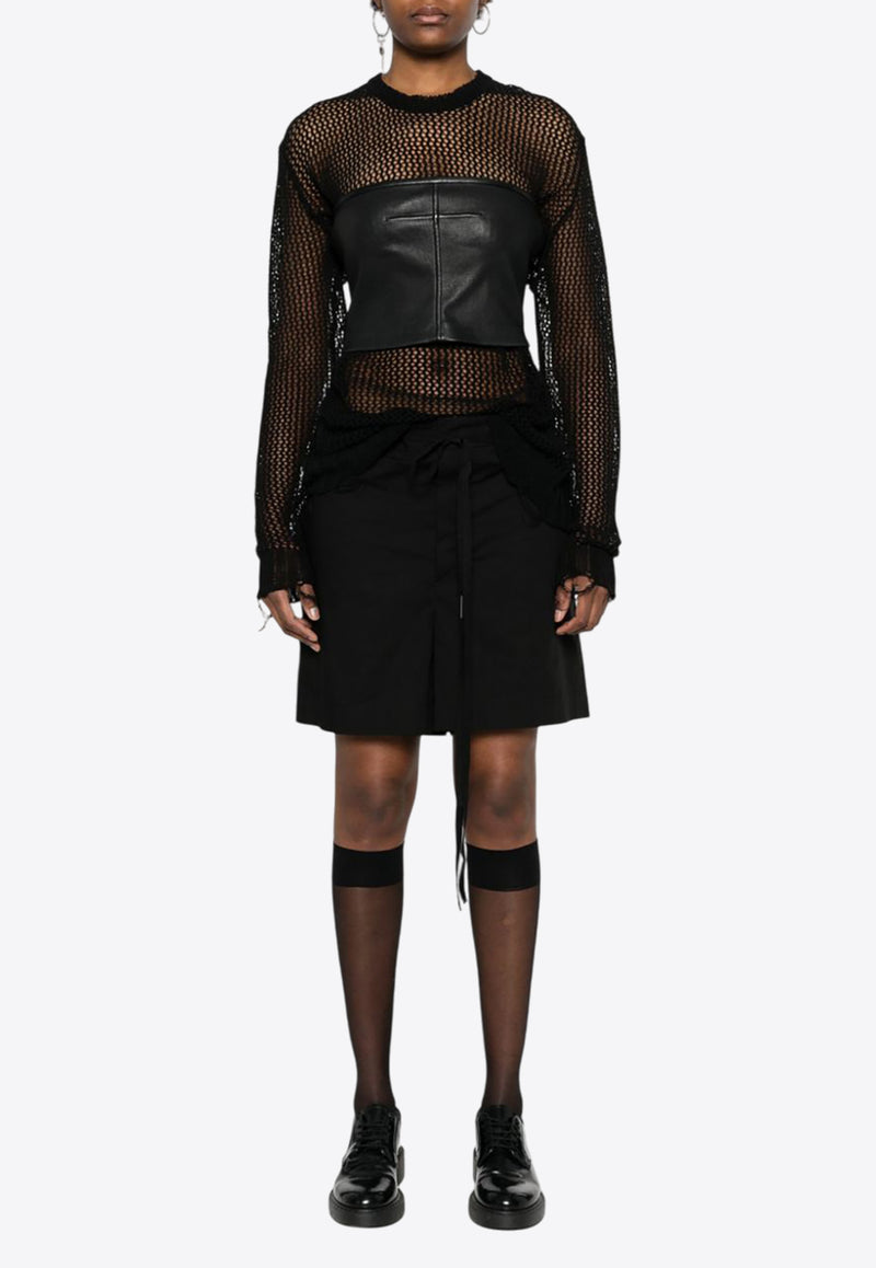 Ann Demeulemeester Jess Drawstring Shorts Black B0011889FA431_099