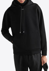 Prada Micro Logo Hooded Sweatshirt Black UJL84AS23111OQ_F0002