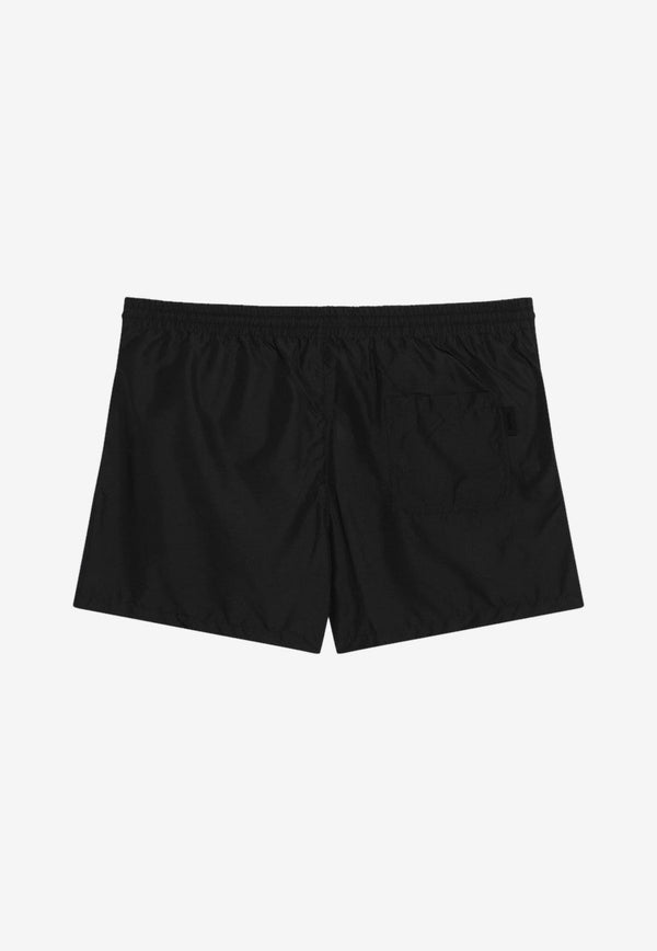 Shorts Logo Print Swim Shorts Black 790916XHAG2/Q_GUC-1000