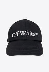 Off-White Logo Embroidered Baseball Cap Black OWLB045C99FAB001_1001