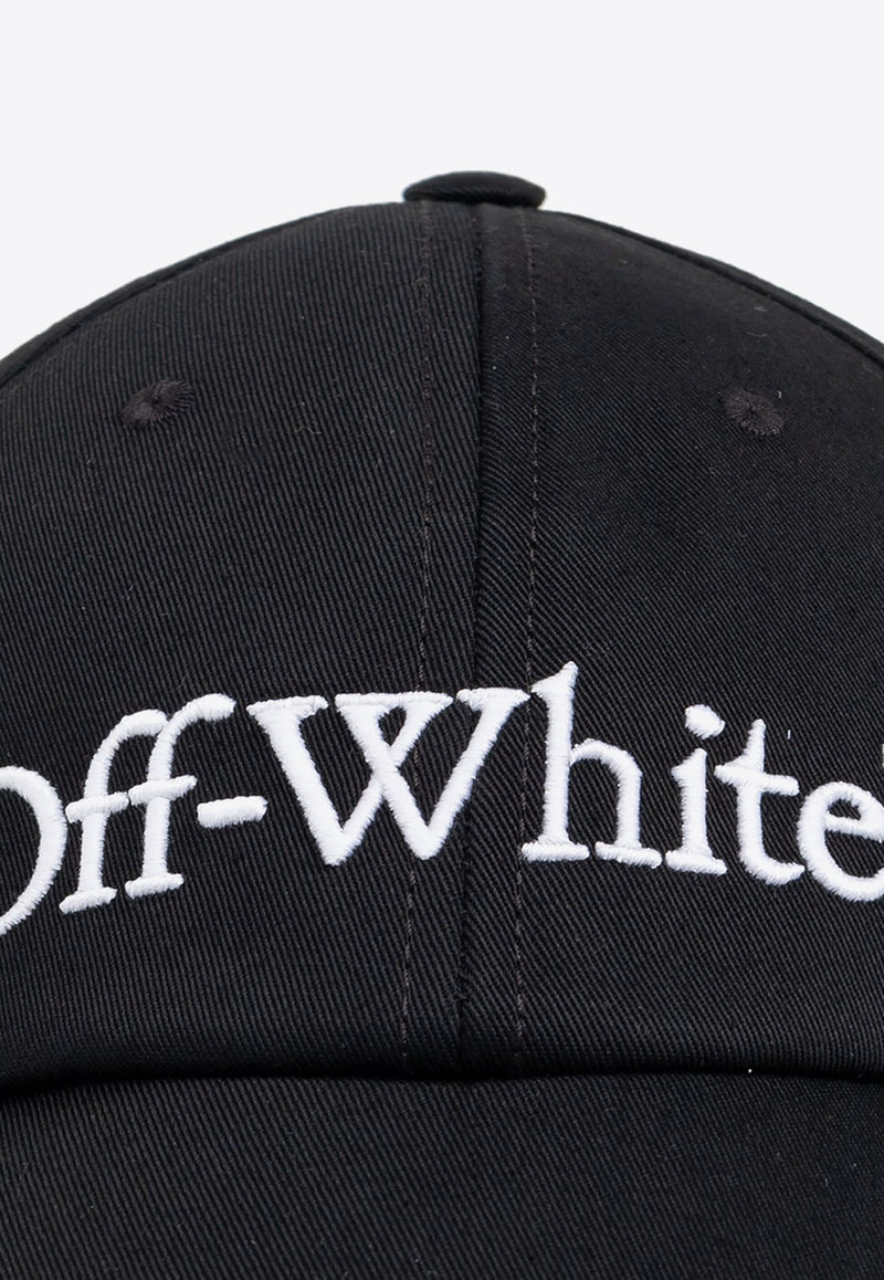 Off-White Logo Embroidered Baseball Cap Black OWLB045C99FAB001_1001