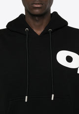 Off-White Shared Logo Cotton Hoodie Black OMBB085F24FLE00L_1001