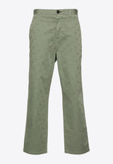 Paul Smith Monogram Jacquard Straight Pants Green M2R453YM22048_34