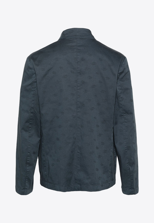 Paul Smith Monogram Jacquard Overshirt Navy M2R719YTM22048_48