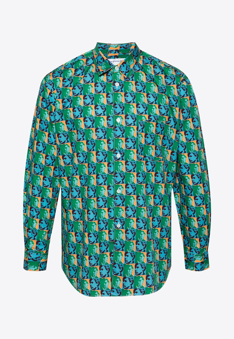 Comme Des Garçons X Andy Warhol Printed Long-Sleeved Shirt Multicolor FMB028S24_1PRINT R