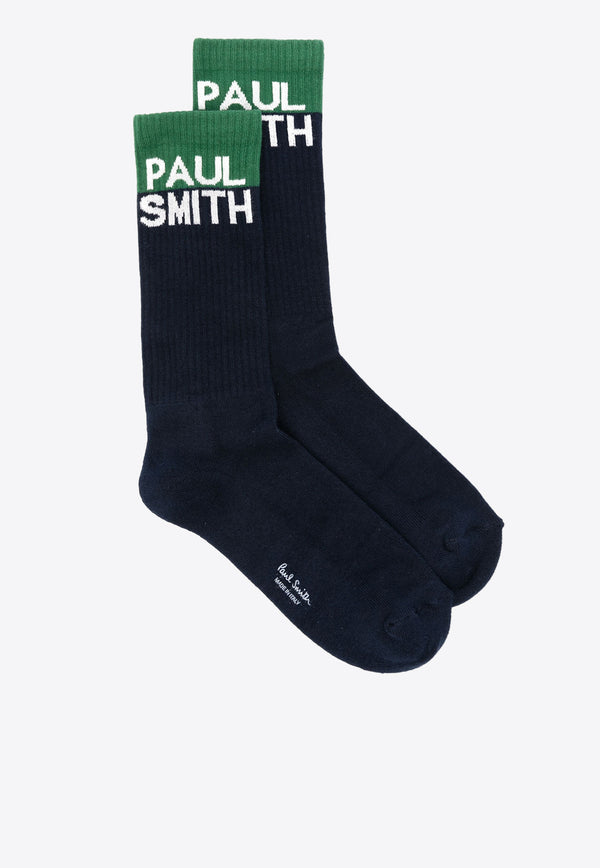 Paul Smith Intarsia Logo Socks Navy M2A400MOM431_47