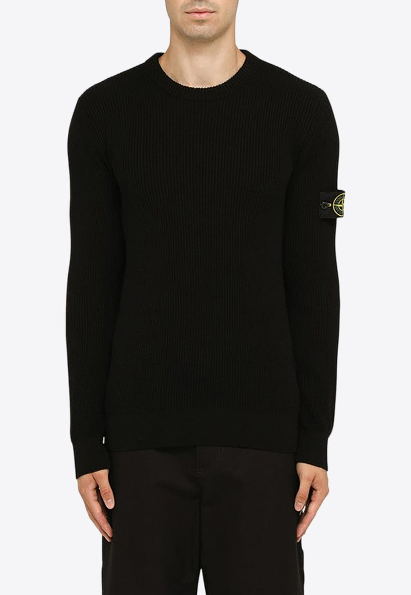 Stone Island Logo-Patched Crewneck Sweater 7915553C2/N_STONE-A0029