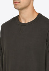 Stone Island Logo-Patch Sweatshirt with Sleeve Pockets 791560577/N_STONE-V0062