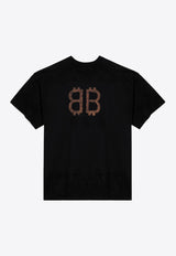 Balenciaga Paris Moon Vintage Jersey T-shirt Black 791615TQVY2/P_BALEN-2020