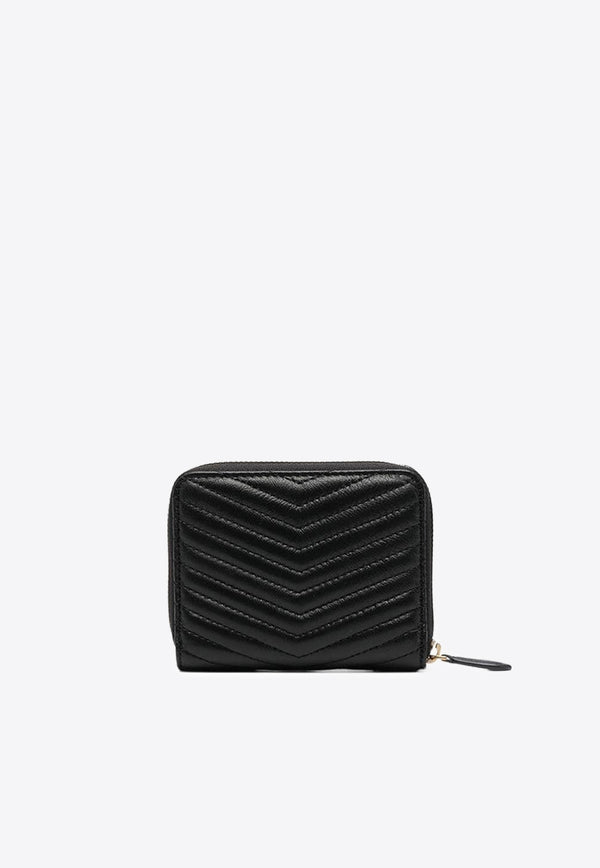 PINKO Taylor Zip-Around Leather Wallet Black 100249A0GK_Z99Q