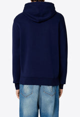 AMI PARIS Ami De Coeur Hooded Sweatshirt Blue USW200730_491