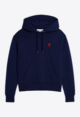 AMI PARIS Ami De Coeur Hooded Sweatshirt Blue USW200730_491