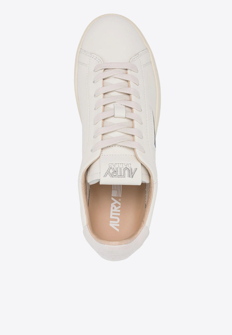 Autry Dallas Low-Top Leather Sneakers White ADLMMR_01