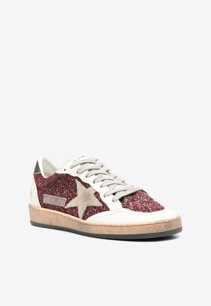 Golden Goose DB Ball Star Paneled Sneakers Bordeaux GWF00117F006123_40495