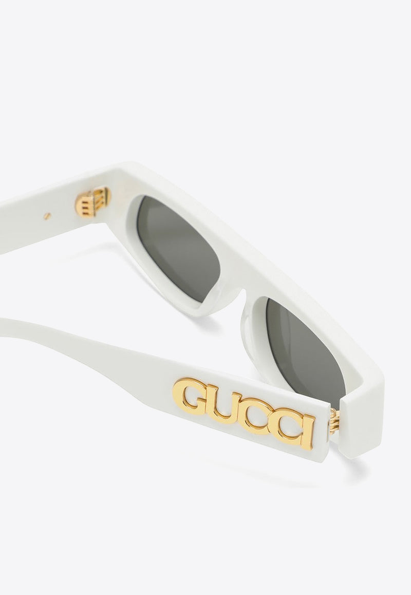 Gucci Geometric Acetate Sunglasses Gray 791806J0740/O_GUC-9112