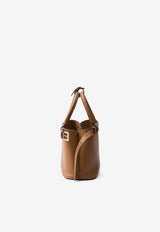 Prada Small Logo Leather Top Handle Bag Brown 1BA418VOOO2CYS_F03BH
