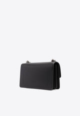 PINKO Classic Love One Leather Crossbody Bag Black 100941A0F1_Z99O