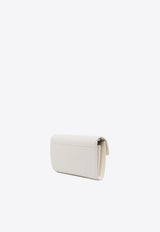 PINKO Love One Leather Chain Clutch White 100062A0F1_Z14O