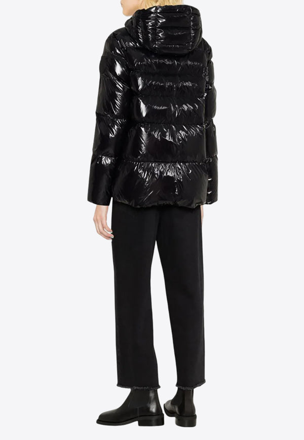 PINKO Eleodoro Quilted Puffer Jacket Black 101597A11K_Z99