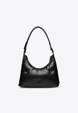 Maison Margiela Small Glam Slam Hobo Bag in Quilted Leather Black SB3WG0024P4300_T8013