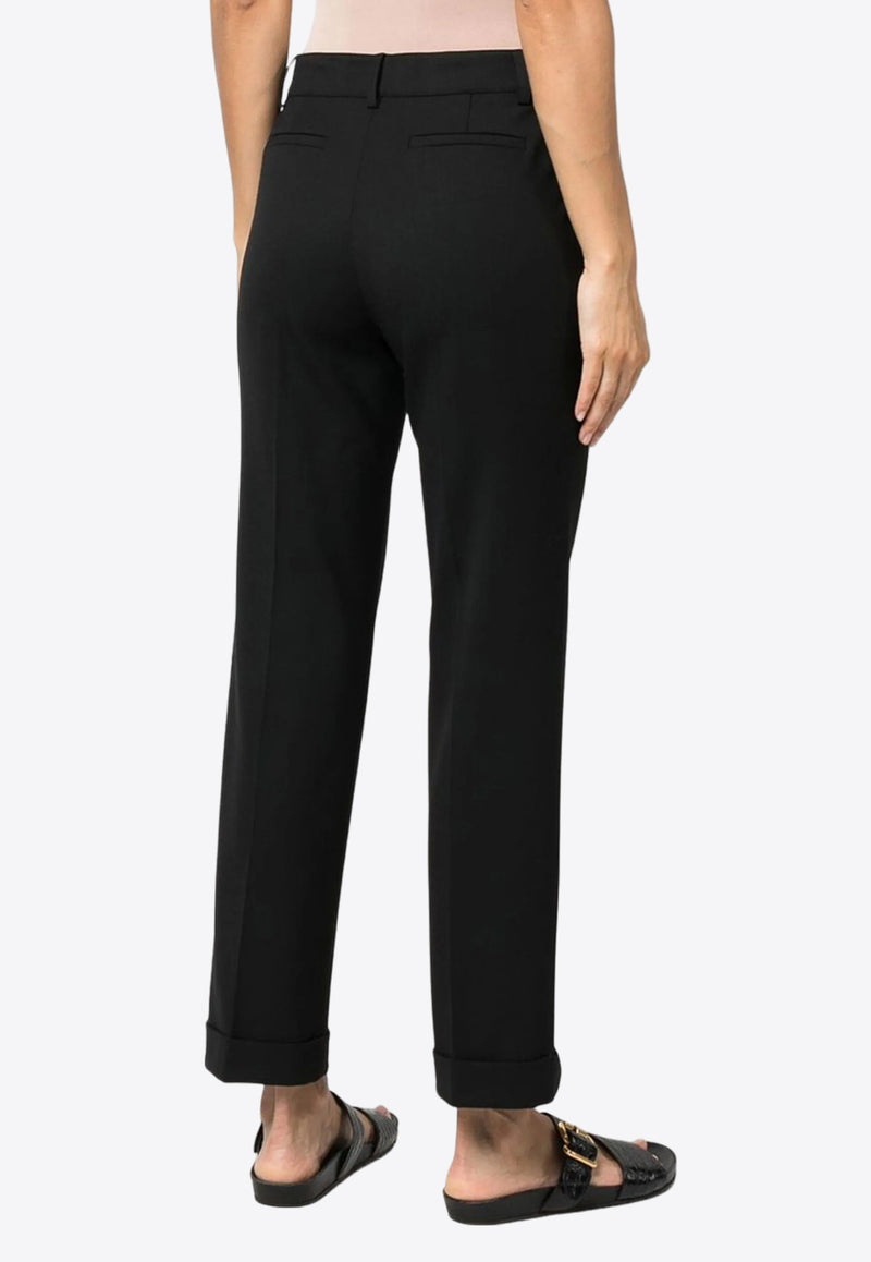 P.A.R.O.S.H Liliuxy Tailored Straight Pants Black D231495LILIUXY24_013