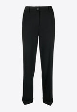 P.A.R.O.S.H Liliuxy Tailored Straight Pants Black D231495LILIUXY24_013