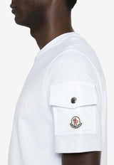 Moncler Logo Patch Crewneck T-shirt White J20918C000548390T_001