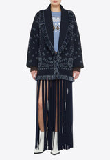 Alanui Bandana Fringed Cashmere Cardigan Midnight Blue LWHB064E24KNI002_4634