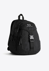 Balenciaga Medium Unity Nylon Backpack Black 792121BLACK