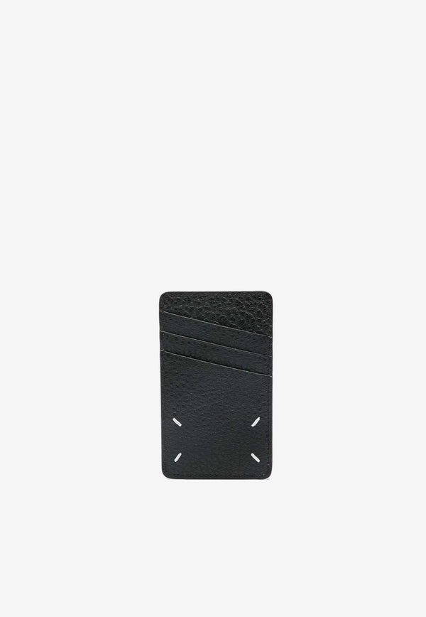 Maison Margiela Four Stitches Grained Leather Cardholder Black SA1VX0017P4455_T8013