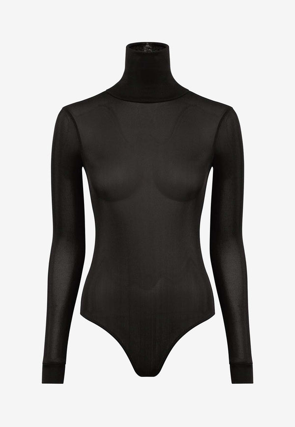 Maison Margiela Turtleneck Long-Sleeve Bodysuit Black S51NA0104S24468_900