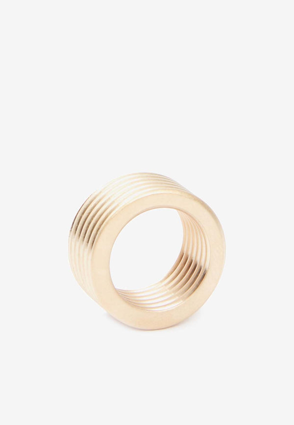 Maison Margiela Bolt and Nut Chunky Ring Gold SM0UQ0023SV0273_950
