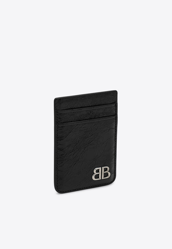 Balenciaga BB Logo Nappa Leather Cardholder Black 7928632AA75/P_BALEN-1000