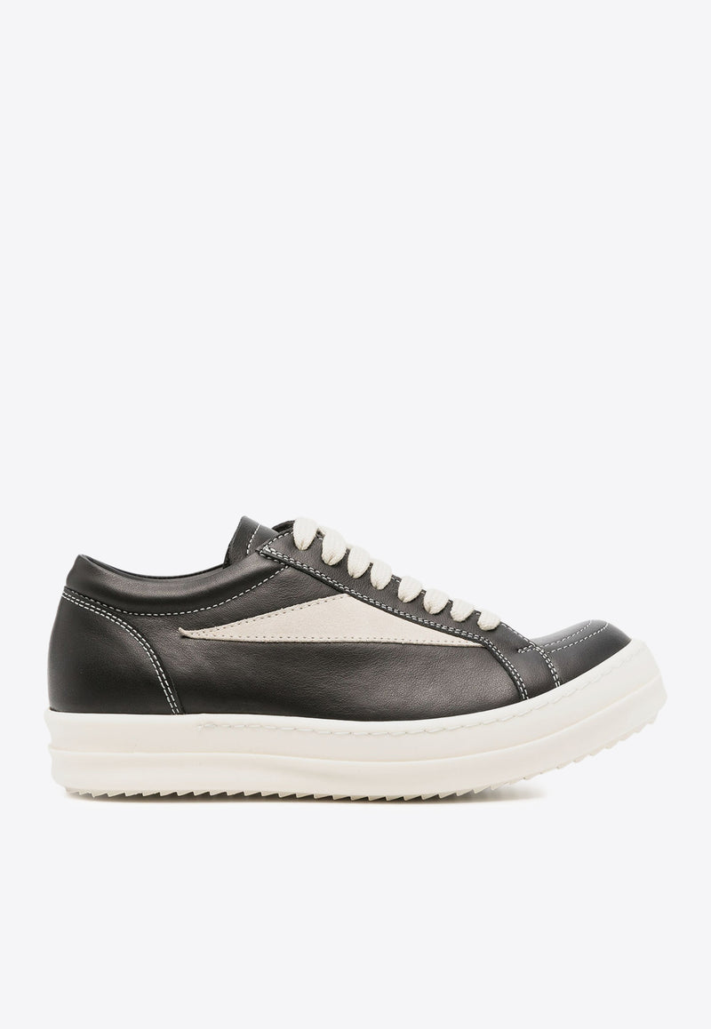 Rick Owens Vintage Paneled Low-Top Sneakers  Black RP02D3888LCOLVS_911