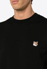 Maison Kitsuné Fox Logo Patch Sweatshirt Black LM00301KM0001_P199