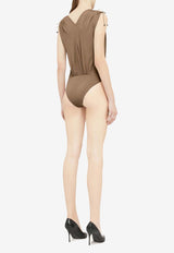 Wolford Crepe V-neck Bodysuit Beige 79294_000_4853