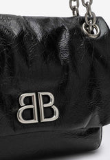Balenciaga Mini Monaco Shoulder Bag 7929772AASA/P_BALEN-1000 Black