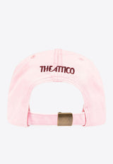 The Attico Logo Embroidered Baseball Cap Pink 247WAC34C104RM_799
