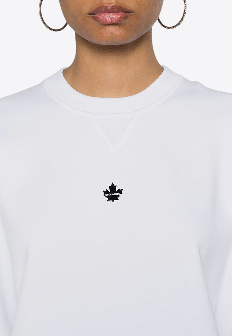 Dsquared2 Small Maple Leaf Sweatshirt White S75GU0549S25516_100