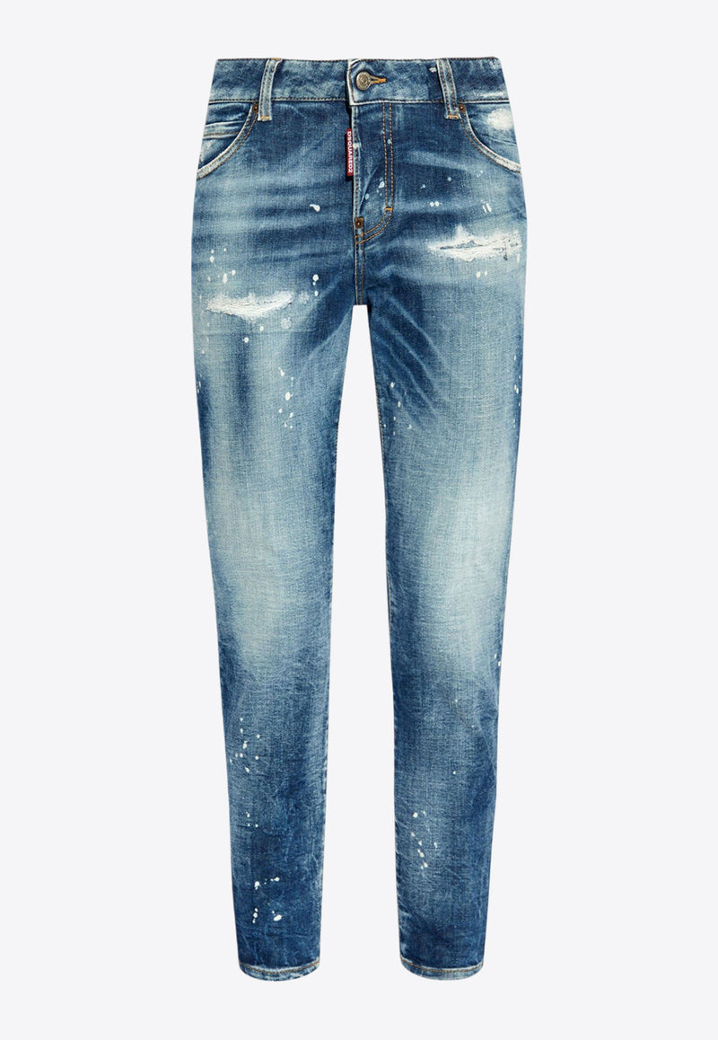 Dsquared2 Rammendo Medium Heritage Wash Jeans Blue S75LB0979S30872_470